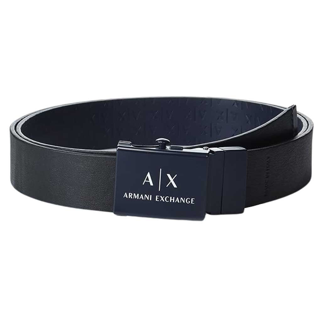 Cintura Armani Exchange art 951288 2R850 blue/nero reversibile