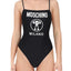 Costume Moschino Swim art 4986 nero con logo double questions