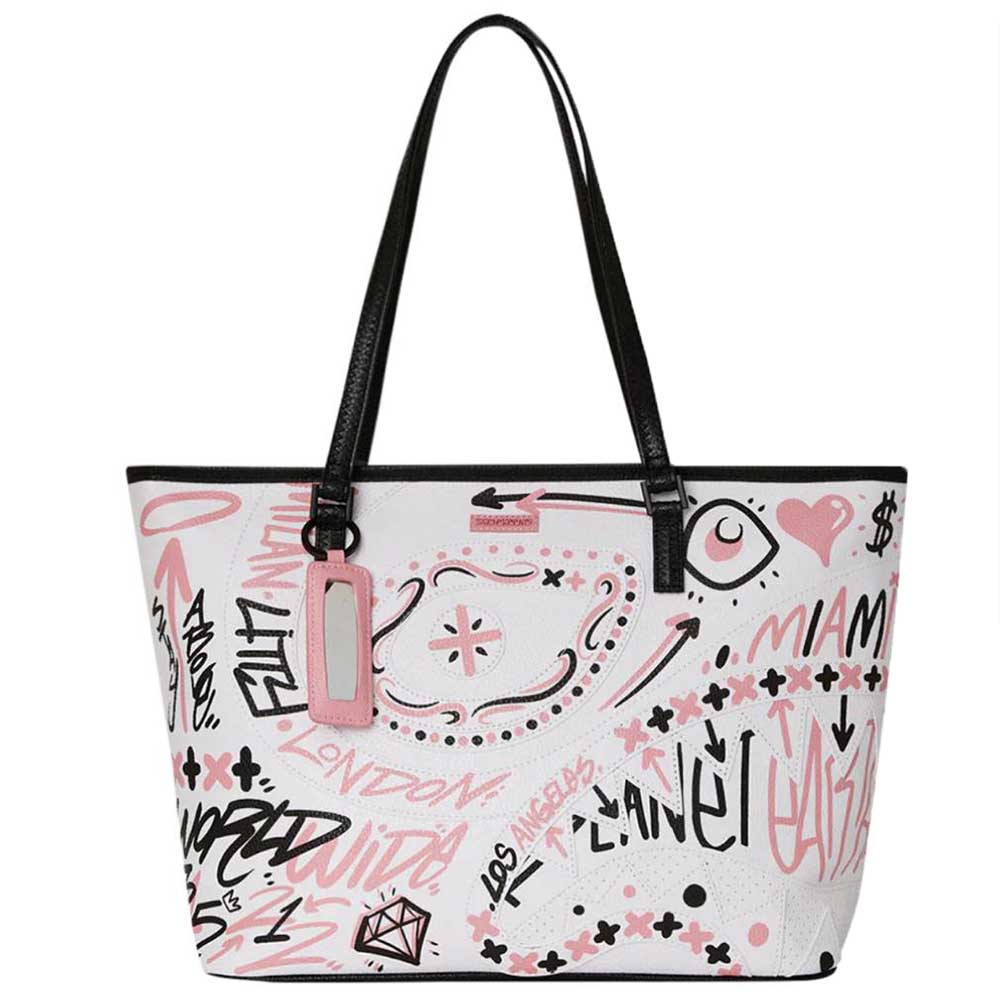 Borsa Sprayground art 910T4735 pink marker hits tote toiletri rosa