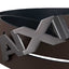 Cintura Armani Exchange art 951058 CC505 nvy/dark brown con placca AX