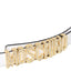 Cintura Moschino Couture art 8024 media bianca opaca logo oro con strass