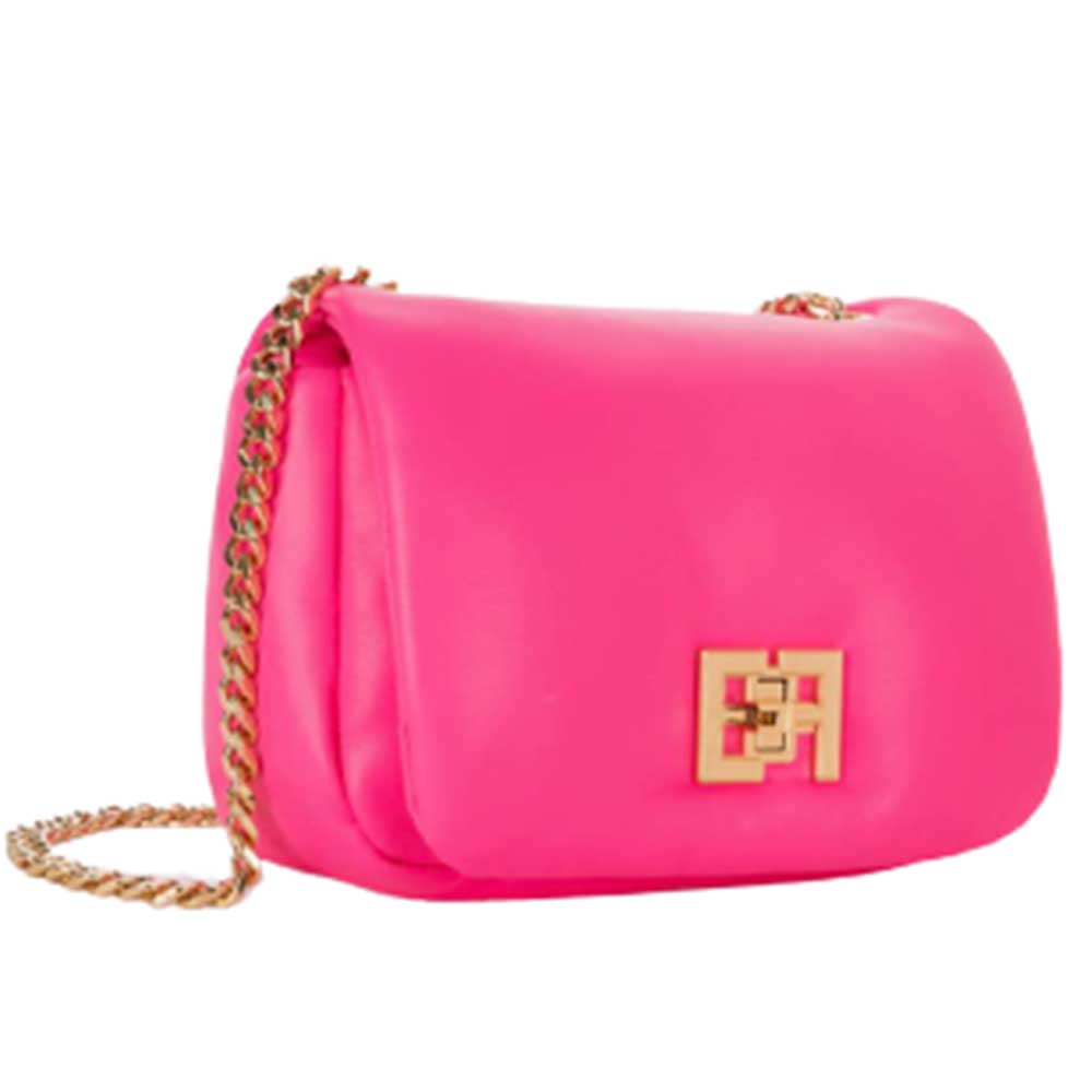 Borsa Elisabetta Franchi art BS55A37E2 puffy piccola con tracolla pink fluo