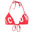 Costume DSQUARED2 art D6BX63360 rosso con logo bianco