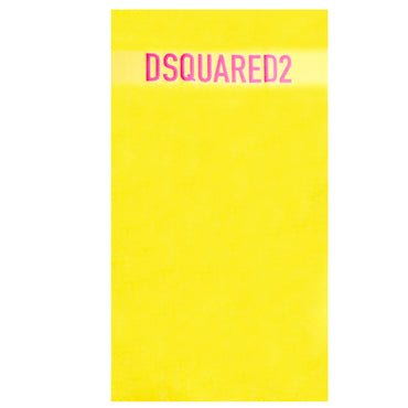 Telo mare DSQUARED2 art DP7P004800 giallo logo fuxia