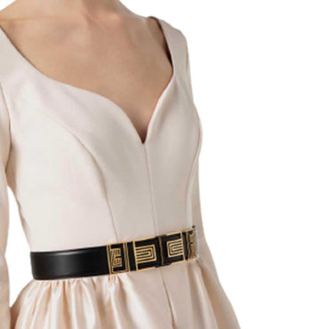 Cintura Elisabetta Franchi art CT20S37E2 nero con disegno dèco