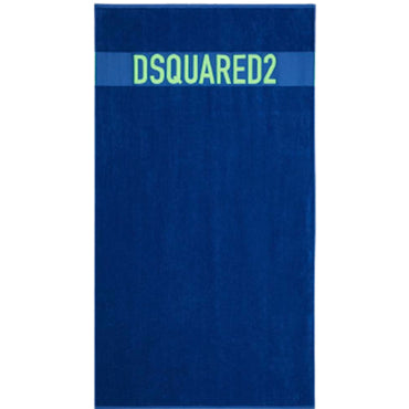 Telo mare DSQUARED2 art D7P004800 blu con logo verde