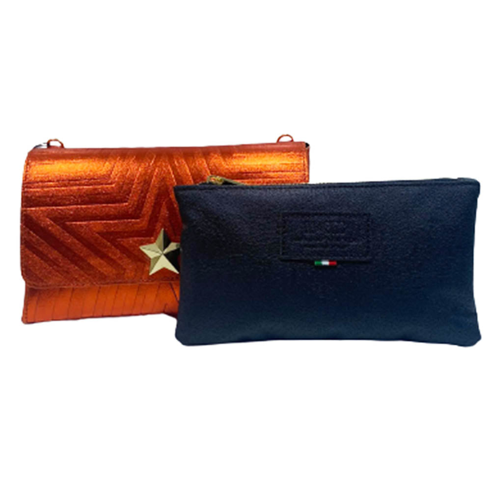 Borsa M*BRC ART Q240 pochette linea stellina in pelle