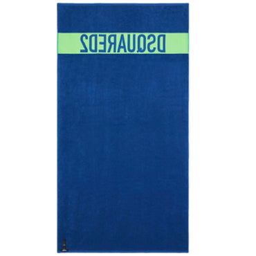 Telo mare DSQUARED2 art D7P004800 blu con logo verde