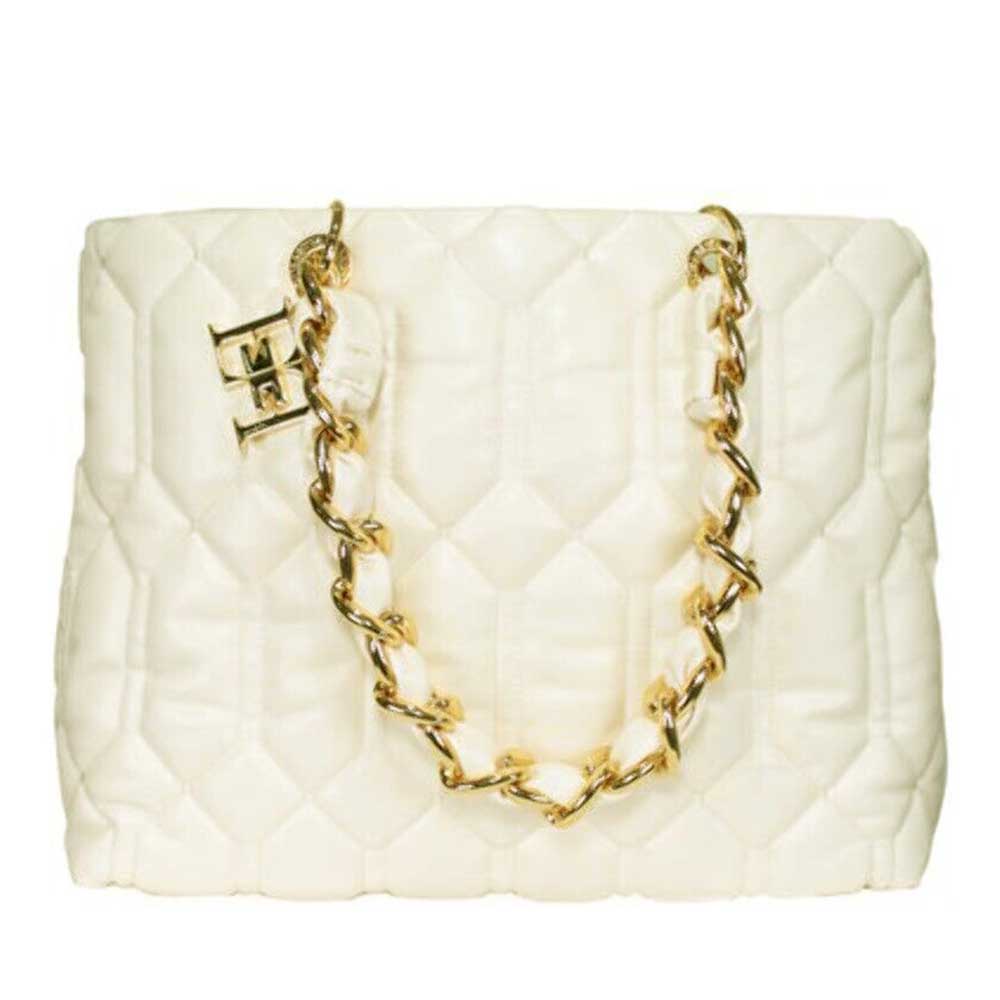 Borsa Elisabetta Franchi art BS36A37E2 shopper puffy con placca metallo