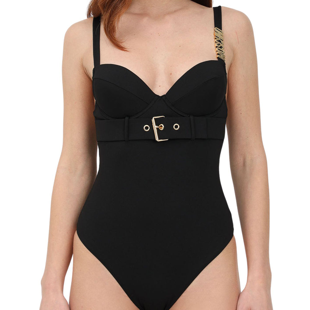 Costume Moschino Swim art 4982 nero con cinturino