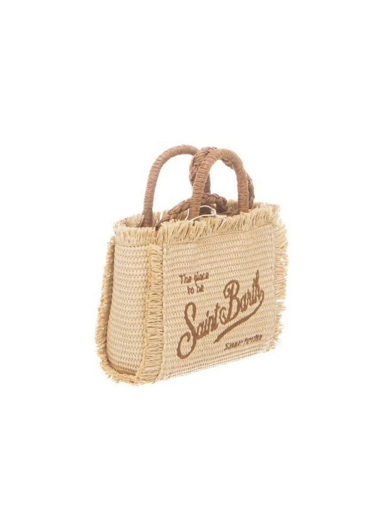 Borsa Saint Barth Vanity Mini Straw VAMI00900368L