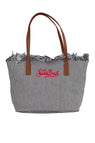 Borsa Saint Barth City Bag Mid Fringe Micro Stripes CBMF001 01769L