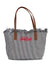Borsa Saint Barth City Bag Mid Fringe Micro Stripes CBMF001 01769L