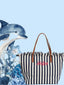 Borsa Saint Barth City Bag Mid Fringe HB Stripes CBMF001 01768L