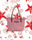 Borsa Saint Barth City Bag Mid Fringe Micro Stipes Rosse CBMF001 01771L