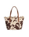 Borsa Saint Barth City Bag Mid Fringe Canvas Cow West CBMF001 01750L