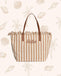 Borsa Saint Barth City Bag Mid Fringe HB Stripes CBMF001 01763L