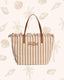 Borsa Saint Barth City Bag Mid Fringe HB Stripes CBMF001 01763L