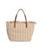Borsa Saint Barth City Bag Mid Fringe HB Stripes CBMF001 01763L