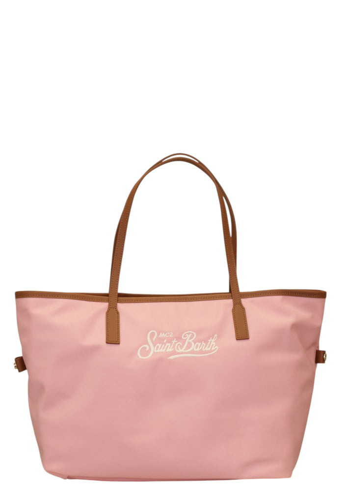 Borsa Saint Barth City Bag Big In Nylon Rosa CB0002 01820L