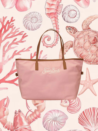 Borsa Saint Barth City Bag Big In Nylon Rosa CB0002 01820L