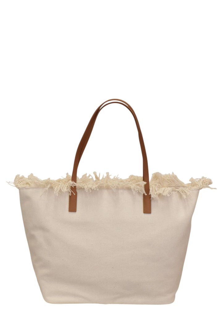 Borsa Saint Barth City Bag Big In Canvas Con Fringe CBF0001 00302L