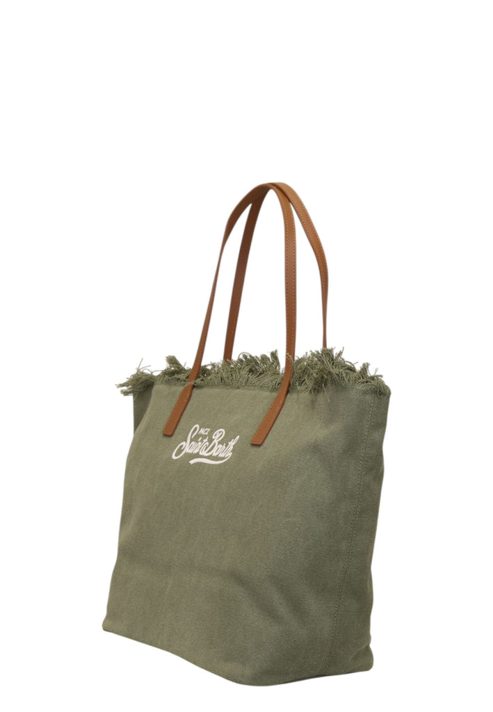 Borsa Saint Barth City Bag Big In Canvas Con Fringe CBF0001 00587L