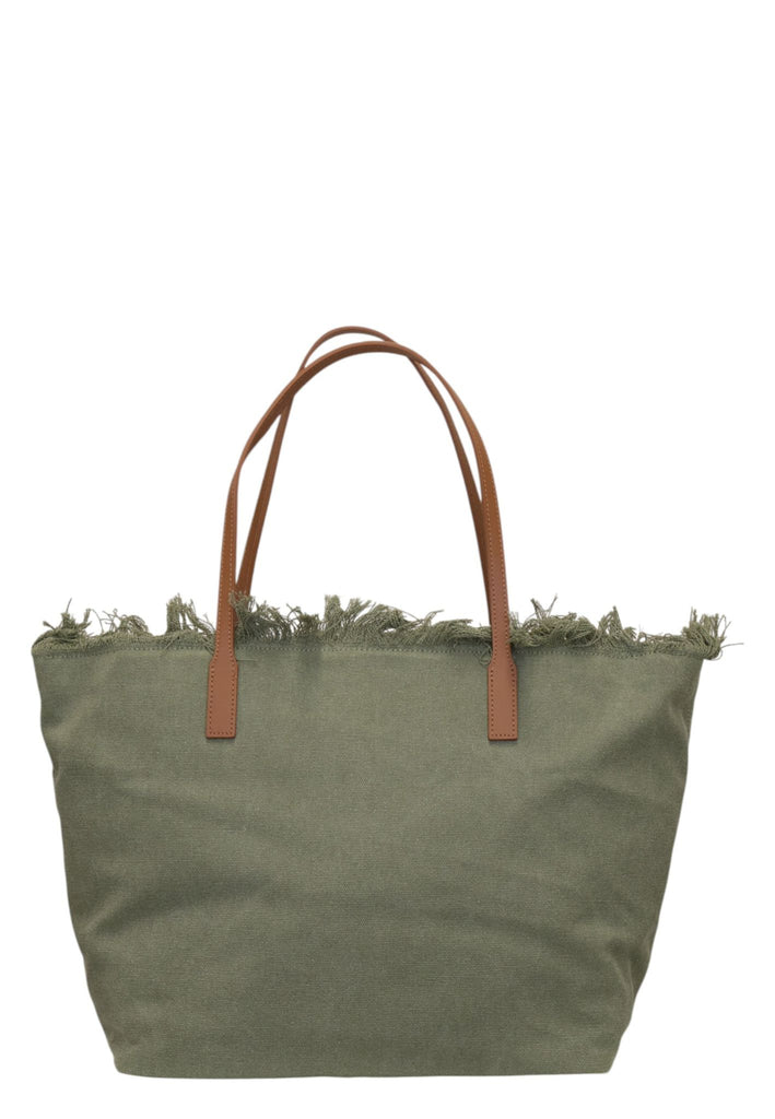 Borsa Saint Barth City Bag Big In Canvas Con Fringe CBF0001 00587L