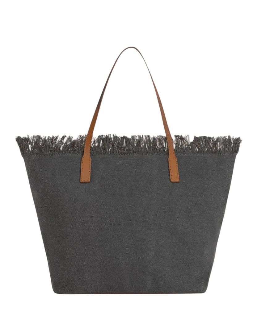 Borsa Saint Barth City Bag Big In Canvas Con Fringe CBF0001 01740L