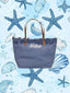Borsa Saint Barth City Bag Big In Denim Con Fringe CBF0001 00436L