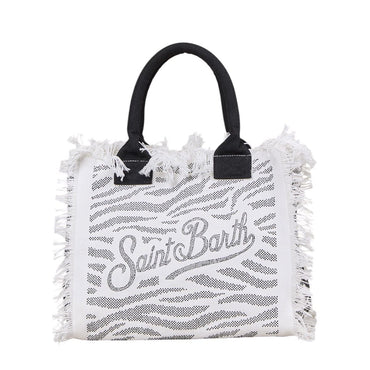 Borsa Saint Barth Vanity Stampa Animalier Zebra Ricoperta Di Strass VANI001 00271L