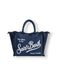 Borsa Saint Barth Vanity In Canvas Denim Dark VANI001 00431L