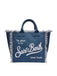 Borsa Saint Barth Vanity In Canvas Denim Dark VANI001 00431L