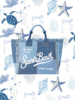 Borsa Saint Barth Vanity Denim Con Patchwork In Jeans VANI001 00402L