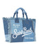 Borsa Saint Barth Vanity Denim Con Patchwork In Jeans VANI001 00402L
