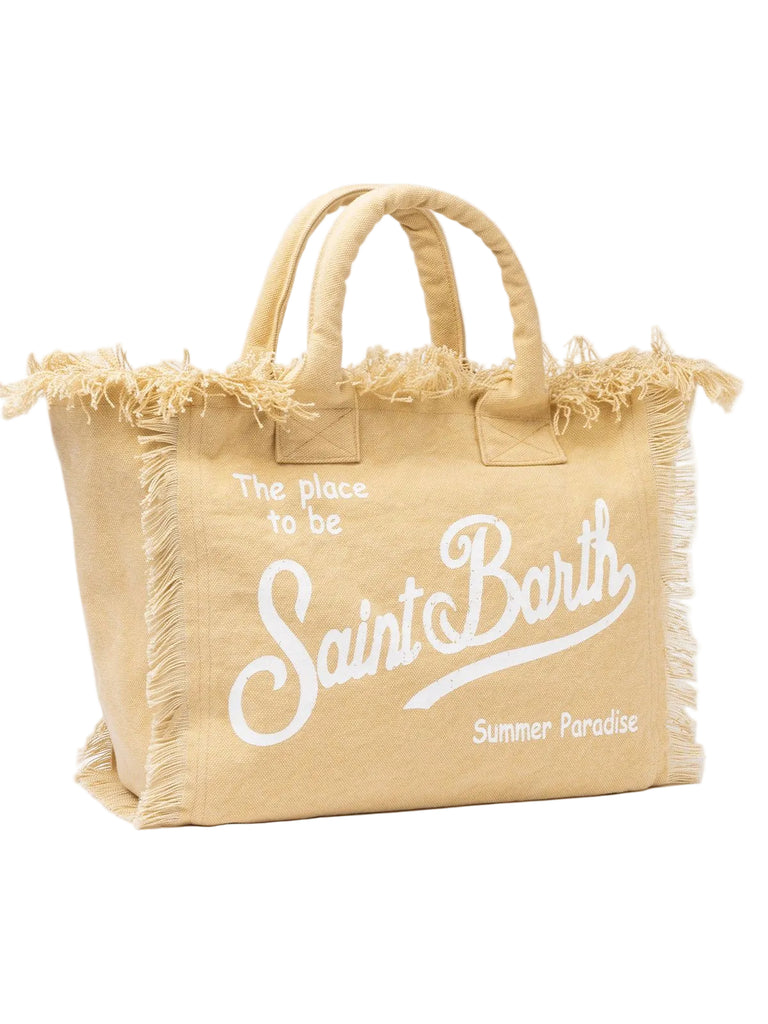 Borsa Saint Barth Vanity In Cavas Beige VANI001 00102L