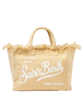 Borsa Saint Barth Vanity In Cavas Beige VANI001 00102L