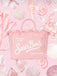 Borsa Saint Barth Vanity In Canvas Rosa VANI001 00135L