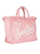 Borsa Saint Barth Vanity In Canvas Rosa VANI001 00135L