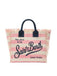 Borsa Saint Barth Vanity A Righe Rosa E Beige VANI001 00640L