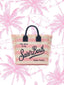 Borsa Saint Barth Vanity A Righe Rosa E Beige VANI001 00640L