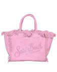 Borsa Saint Barth Vanity Con Fringe E Logo In Strass VANI001 00403L