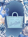 Borsa Saint Barth Vanity Azzurra Con Logo In Strass VANI001 0404L