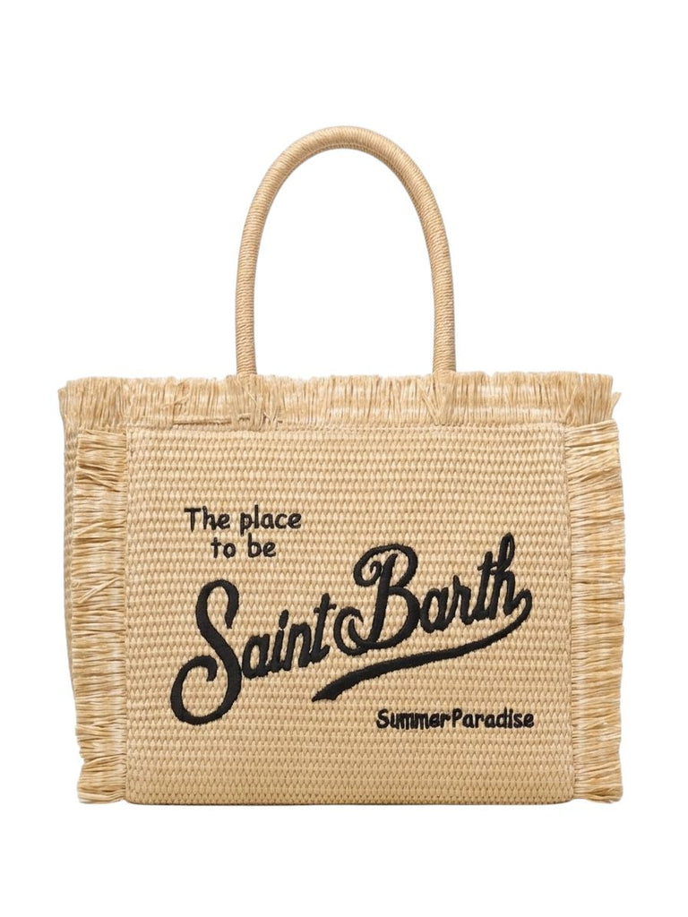 Borsa Saint Barth Vanity Straw Con Frange VANI021 00421L