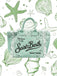 Borsa Mare Saint Barth Vanity Bandana Verde 02566L