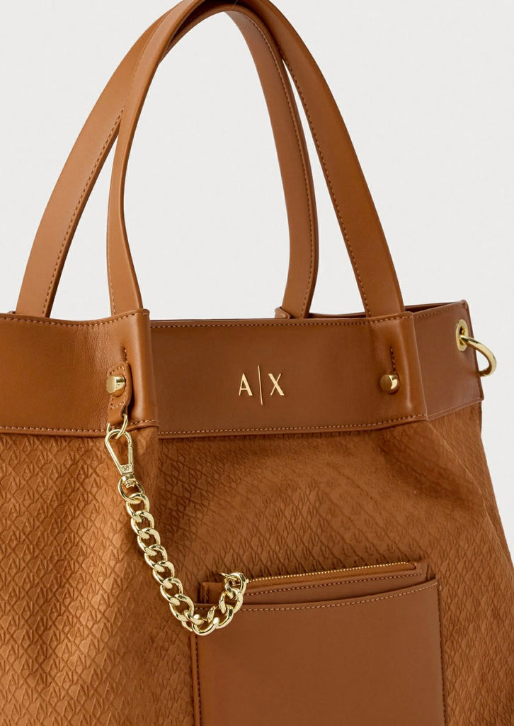 Borsa Armani Exchange XW001211 AF22645 shopper mila in suede