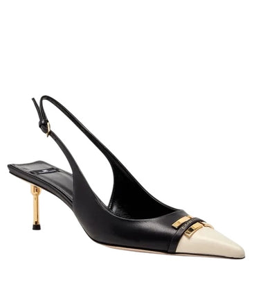 Scarpe Slingback Elisabetta Franchi SA57L61E2  b/colore in pelle