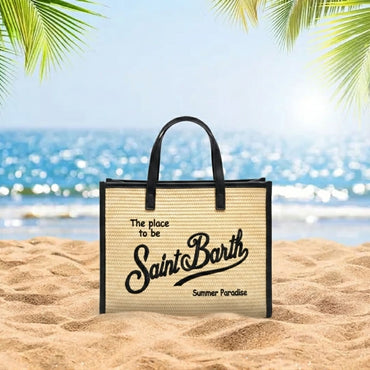 Borsa Saint Barth Vivian Mid Straw VVD001 00421L