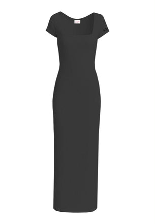 Abito Saint Barth Olimpia Lungo In Cotone Elasticizzato A Costine