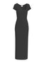 Abito Saint Barth Olimpia Lungo In Cotone Elasticizzato A Costine
